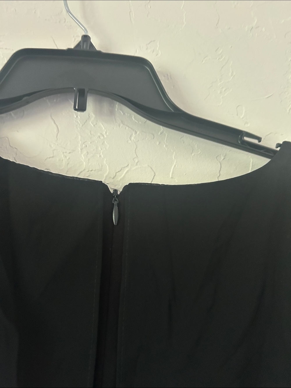 SLNY Black Wide-Leg Jumpsuit with Silver Embellished Overlay - Picture 9 of 9